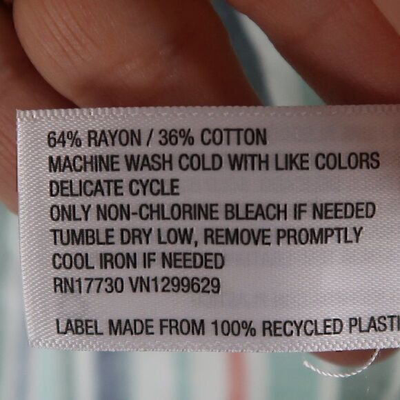 KNOX ROSE MULTI COLOR STRIP V NECK LONG SLEEVE BOHO SMOCK TOP SIZE XS NWT - Picture 5 of 11